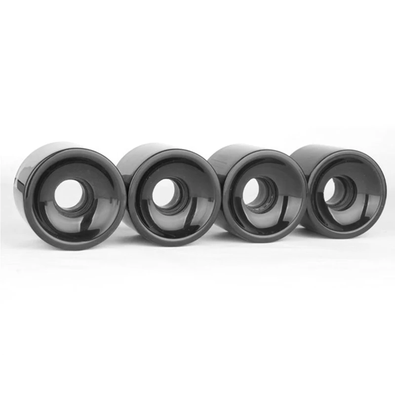 Substituição De Rodas De Skate De Rolo, Longboard Mini Cruiser PU Rodas, Alto Desempenho, Envoltório De Rolamento, ABEC-9, 4Pcs, 65x50mm