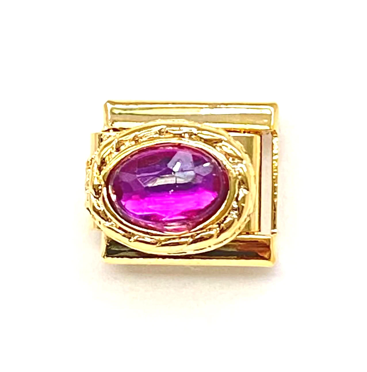 وصلات جذابة إيطالية من الستانلس ستيل مرصعة بالزركونيوم المكعّب للنساء ، لون ذهبي ، صناعة الأساور بنفسك ، مجوهرات ، بيع بالجملة ، 9 *