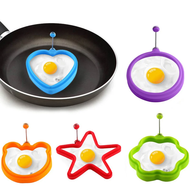 Silicone Fried Egg Pancake Mold Fried Egg Mould Omelette Mold Silicone Baking Mold for Cooking Breakfast Frying Pan Oven Kitchen