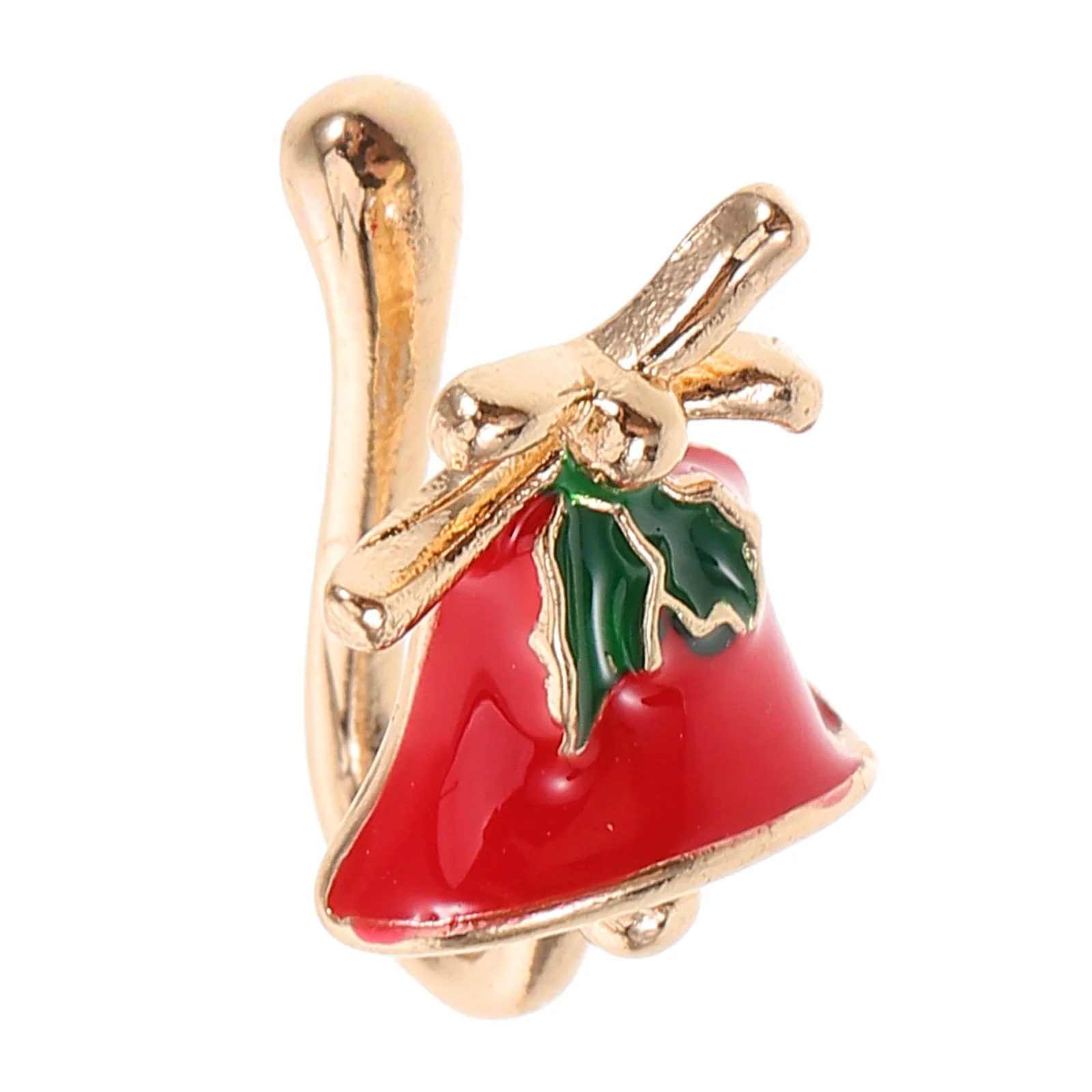 Anello da naso a forma di U della serie natalizia con clip su piccoli anelli da naso finti non penetranti per le donne, moda natalizia