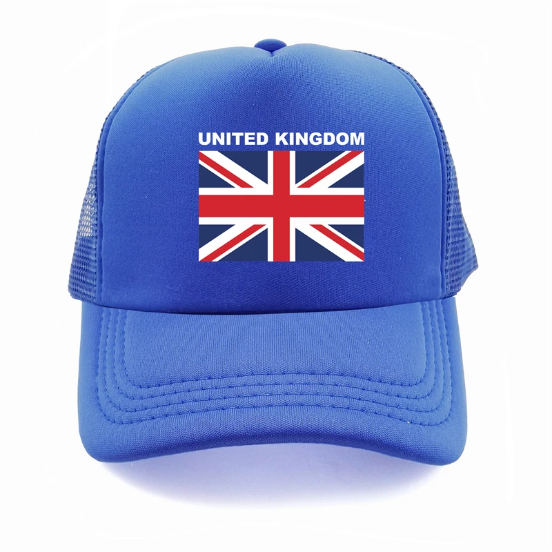 United Kingdom Trucker Cap Summer Men Cool Country Flag Hat Baseball Caps Unisex Outdoor Mesh Net Caps