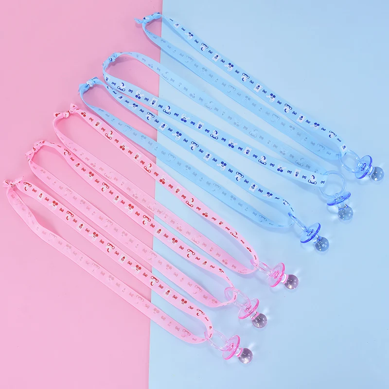 5 قطعة قلادة مصاصة صغيرة شفافة الوردي الأزرق عيد ميلاد استحمام الطفل الجنس تكشف عطلة حفلة لصالح الجدول الديكور العرض