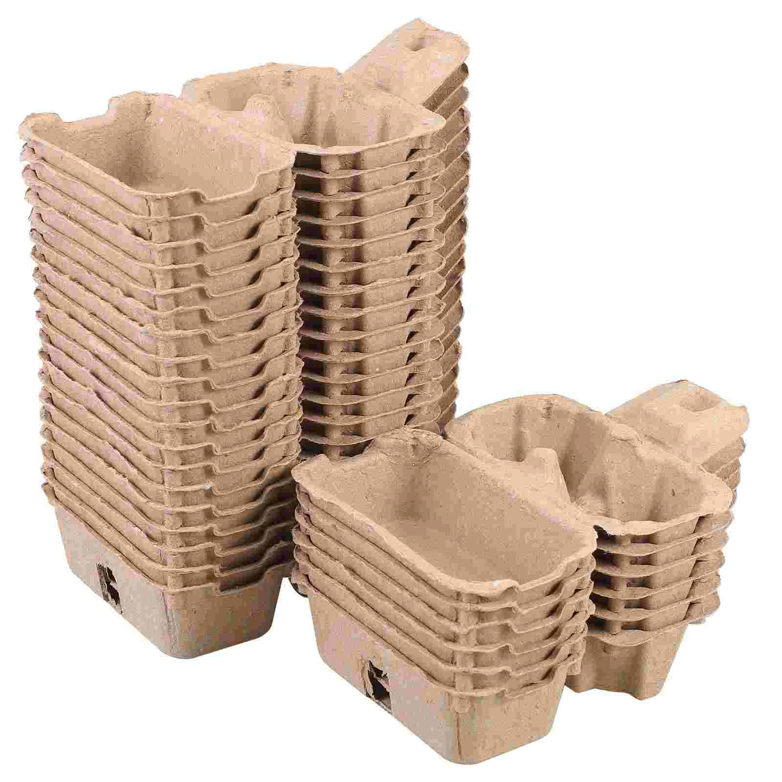 25 Pcs Native Egg Packaging Box Eggs Tray Key Paper Pulp Carton Empty Cartons Office Packing