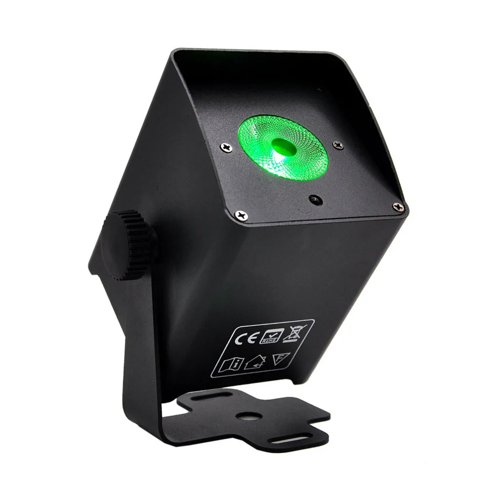 Wireless Stage Battery Par Light 1X18W LED RGBWA+UV Stage Light With Charge Progress Bar For DJ Disco Wedding Party