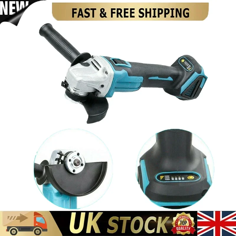 

125 мм Бесщеточная аккумуляторная ударная угловая шлифовальная машина Многофункциональная электрическая угловая шлифовальная машина Электроинструмент Полировальный станок для резки