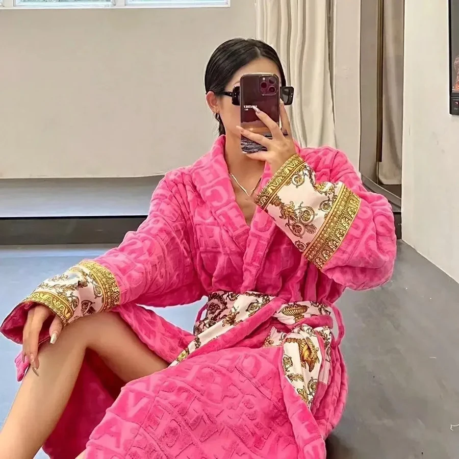 Neuer Damen-Pyjama für Frühling und Sommer, 5 Farben Homewear, superweiches und modisches Nachthemd im Paar-Stil mit Taschen