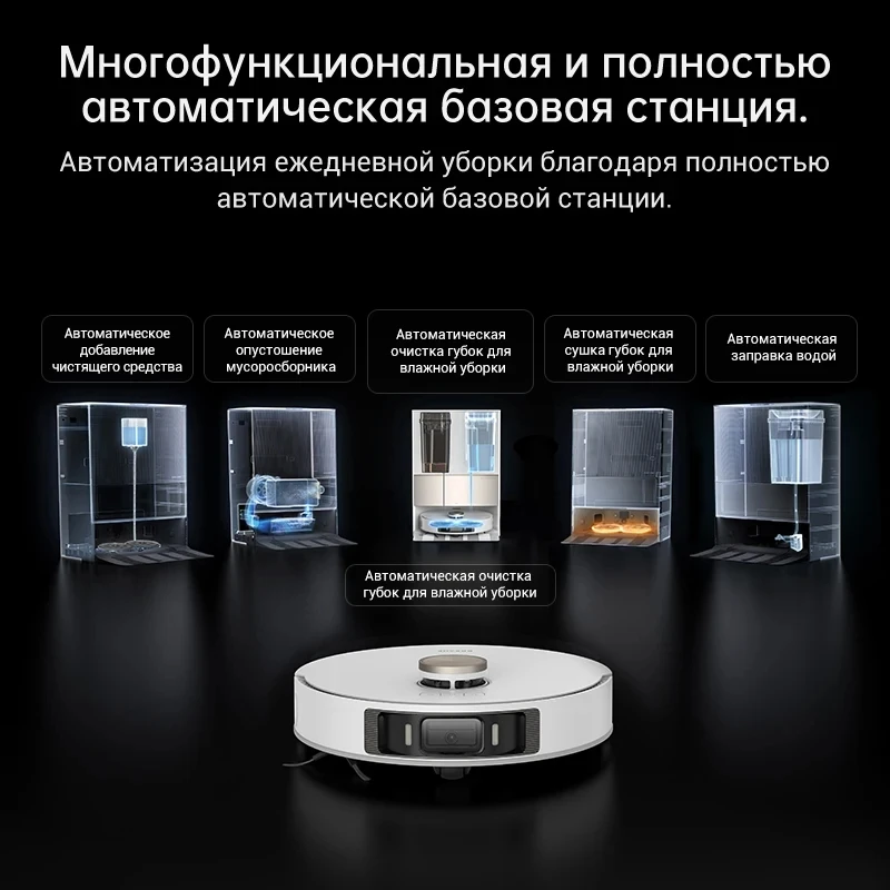 Робот-пылесос Dreame L20 Ultra complete , MopExtend™ Технология мытья пола вдоль стен,Определение высоты ворса ковров и автовыбор уборки,Технология