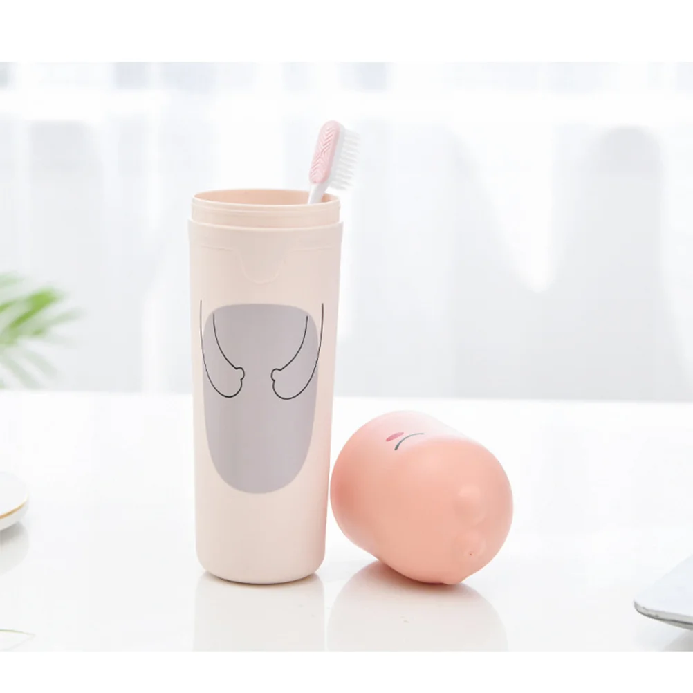 2pcs Boxes Portable Toothbrush Case for Travel Material Lightweight Easy Wash Protects Brush Hair Dust