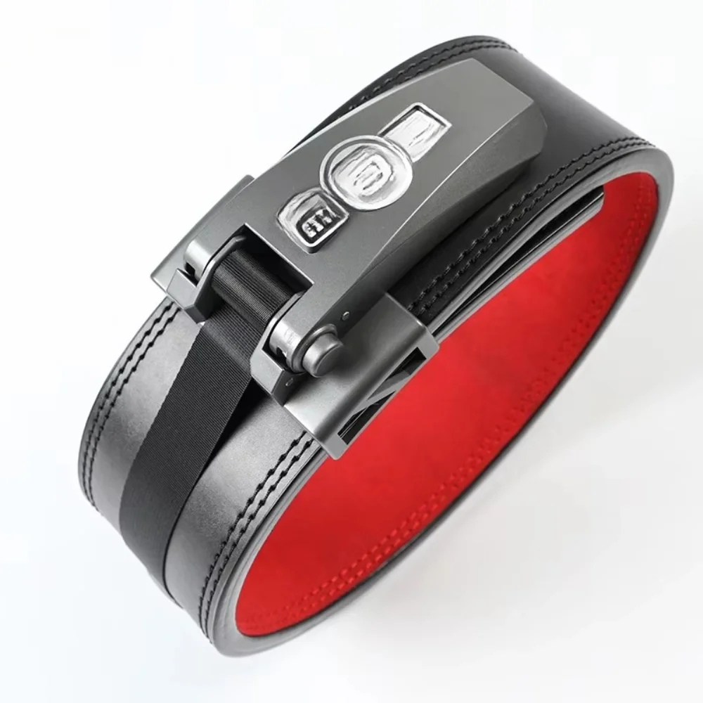Professional Ratchet Gym Belt 13mm Lever Fitness Back Waist Weightlifting Weight Leather Lifting Powerlifting Belts for Men