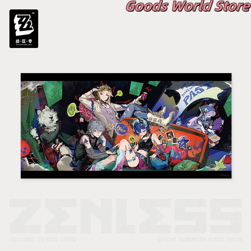 الأصلي هوغو فيفيان الحكيمة حسناء شارة الليزر تذكرة ملصق لوحة الماوس لعبة ZZZ Zenless منطقة صفر تأثيري حلي هدية الهالوين