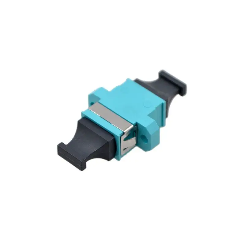 10 PCS MPO Fiber Optic Adapter Connector MTP Optic Fiber  Flange UP-DOWN Blue OM3 10 Gigabit  Coupler Factory wholesale