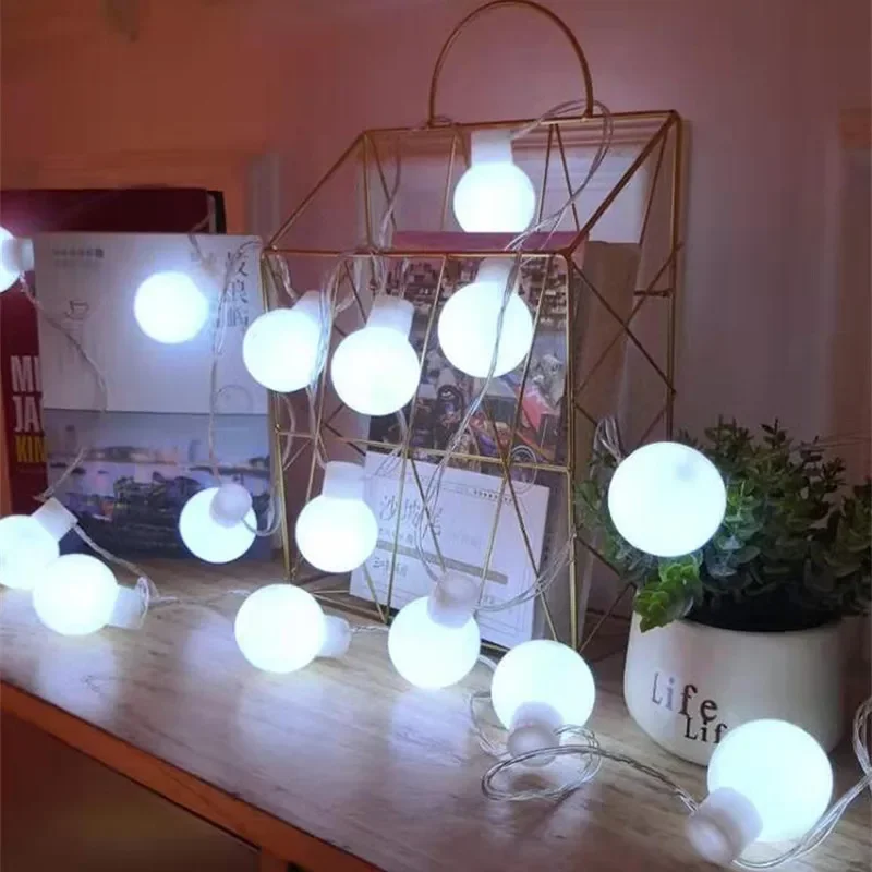 Outdoor Light Fairy Light LED Ball String Light Battery Operated String Light for Wedding Halloween Garden Christmas Room Decor