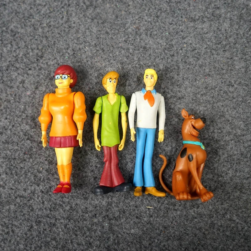 4pcs Fred Daphne Velma Shaggy Action Figures Anime Figurine Toy Collectibles Toys Kids Gifts