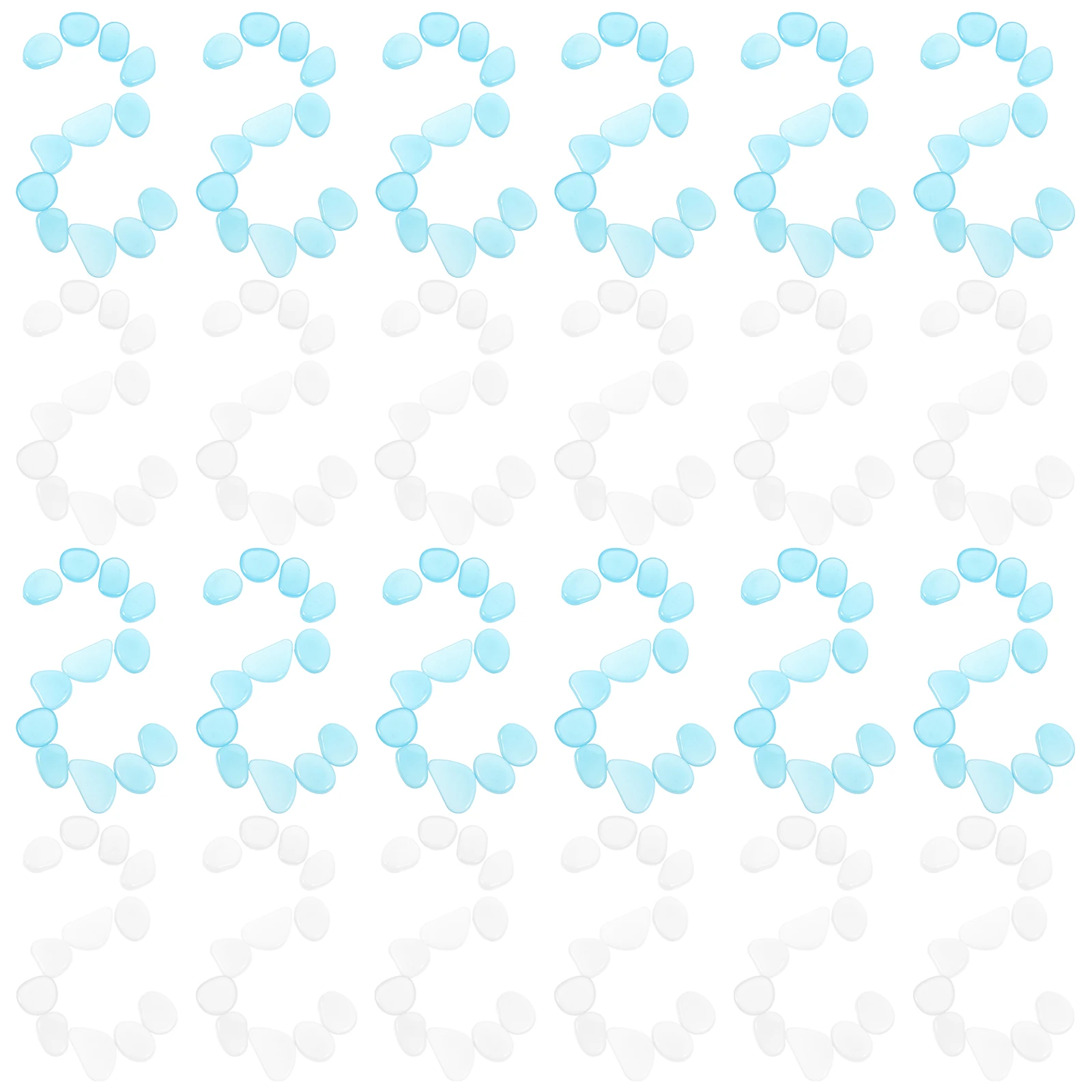 

200Pcs Night Aquarium Decorative Pebbles Luminous Rocks for Fish Tanks Ponds Gardens Turtle Tank Pebble