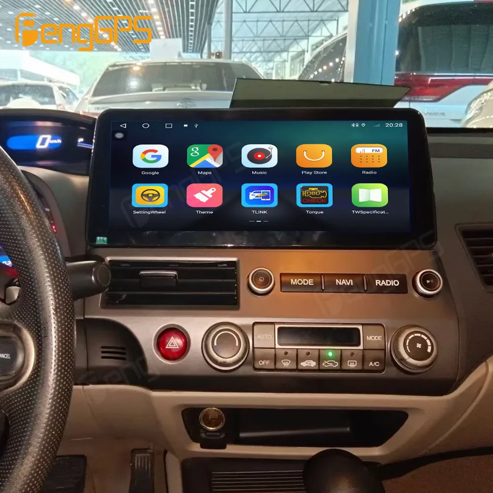 

12.3 Inch Android 13 Car Radio CarPlay For Honda Civic 2006-2011 Touch Screen Multimedia Player GPS Navigation Head Unit DSP BT