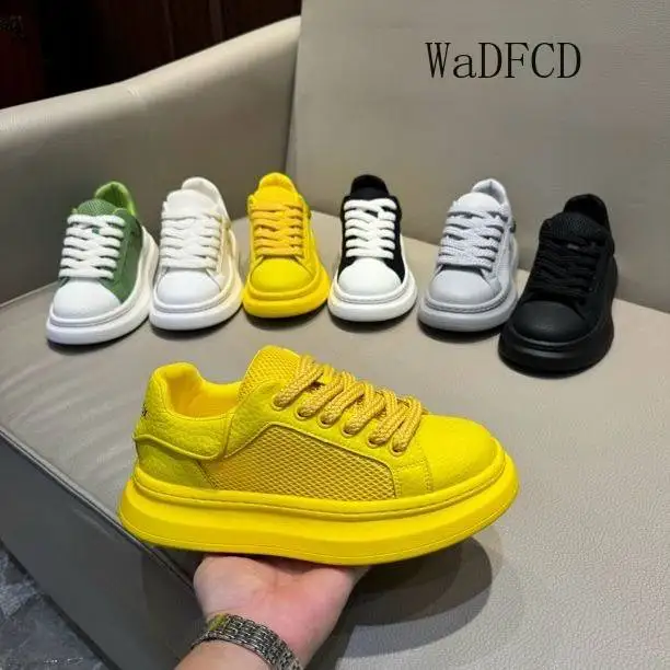 Sneakers Casual Men Original Designer Easy Matching Board Shoes Fashion Leather Breathable Height Increased Platform Sport Shoes