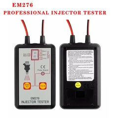 EM276 Professional Injector Tester 4 Pluse Modes Powerful Fuel System Scan Tool 12V LED Display Car Diagnostic Instrument