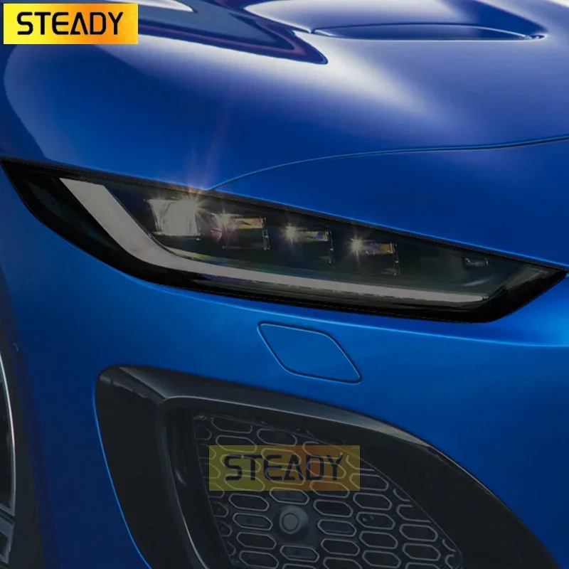 

2 Pcs Car Headlight Protective Film Vinyl Transparent Black TPU Sticker For Jaguar F Type X152 2013-Present Accessories