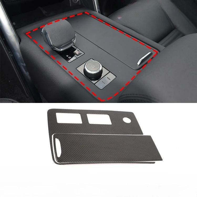 

Real Dry carbon fiber For 2021-2023 Land Rover Discovery 5 center console shift panel decorative sticker interior modification