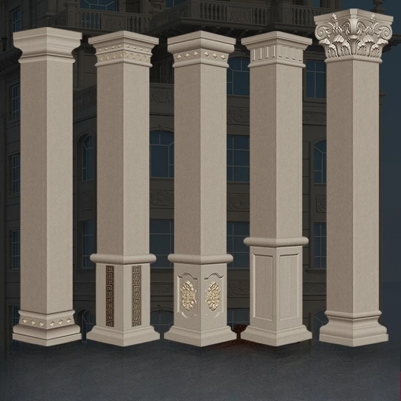 Corner mold Roman  Square Cement smooth square square corner  Wall-attached Corner  Build