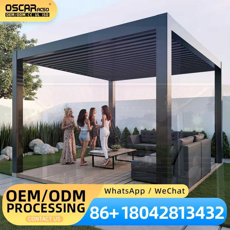 High Quality Aluminium Slat Aluminum Pergola for Terrace Roof in Outdoor Garden and Patio pergola