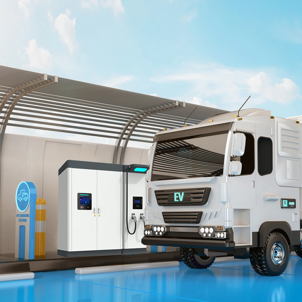 الطاقة الشمسية ESS مع شاحن EV حل متكامل 215kwh تخزين الطاقة الاحتياطية 100kw DC محطة شحن السيارة السريعة خارج الشبكة