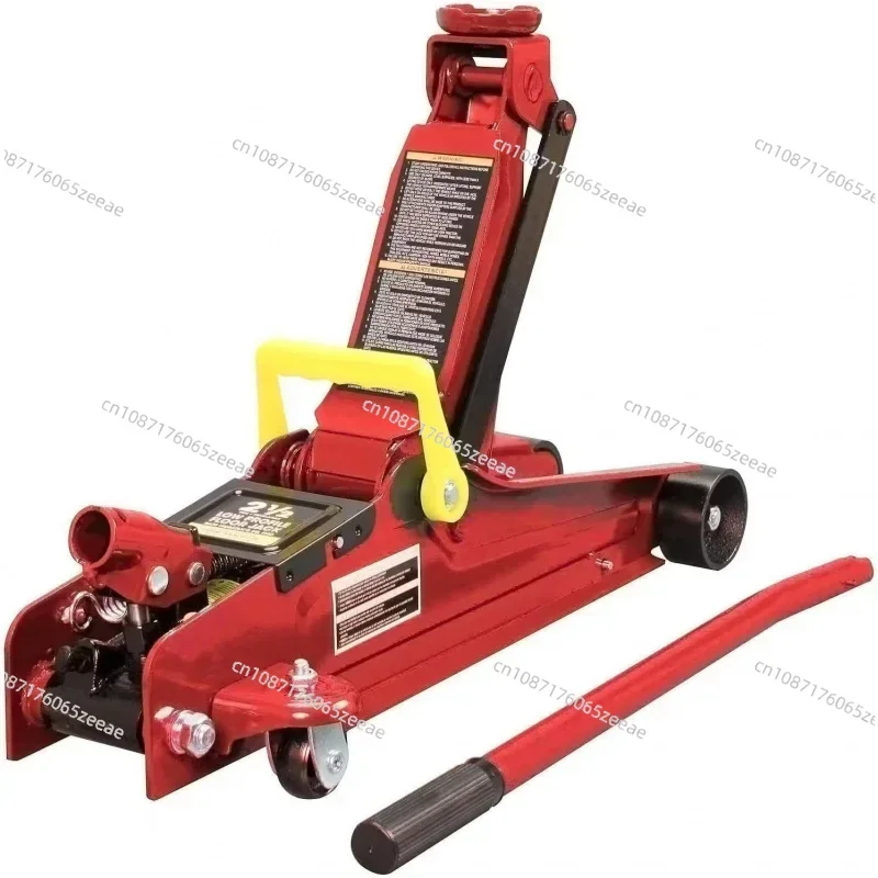 T82751Torin Hydraulic Low Profile Trolley Floor Jack with Single Piston Quick Lift Pump 2.5 Ton (5,000 Lb) Capacity Red