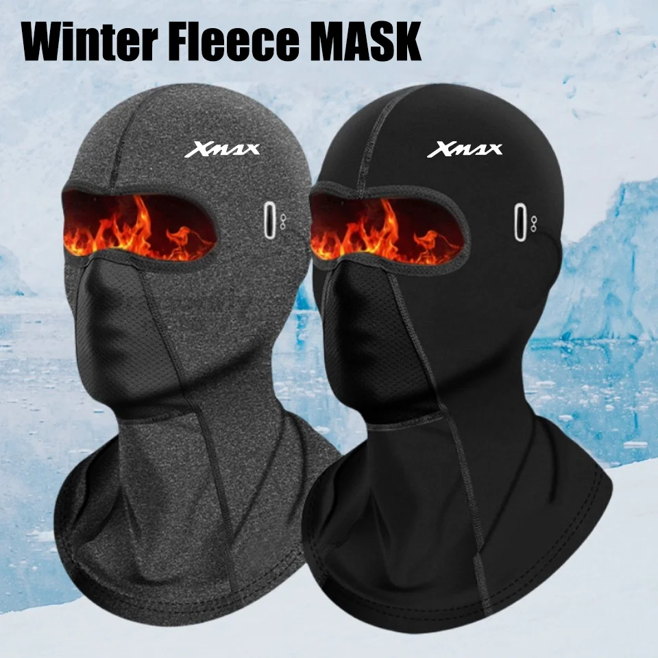 For YAMAHA XMAX Winter Warm Cycling Cap for Men Bicycle Motorcycle Balaclava Windproof Sports Scarf Velvet Bike Face Cover