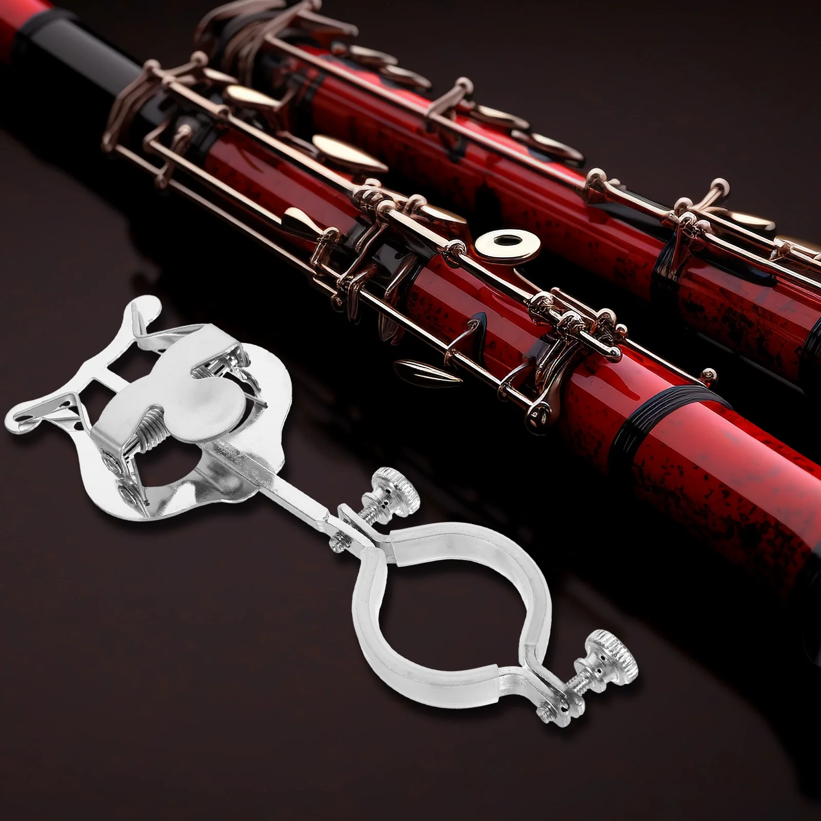 

Sheet Music Clip Page Holder Clarinet Score Clamp Foldable Lyre Metal Note Clips