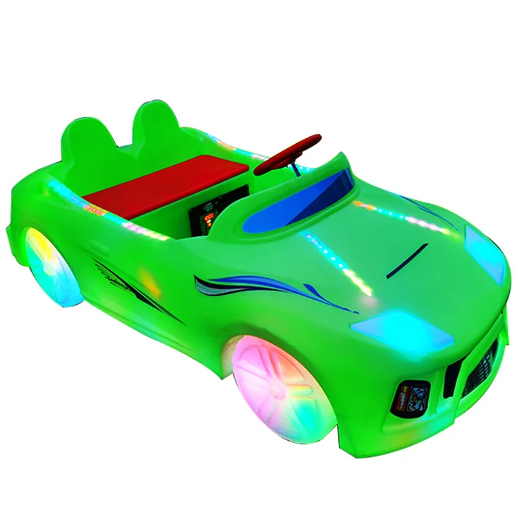 Children's electric amusement toy car square stall new luminous sports car parent-child seat amusement bumper car