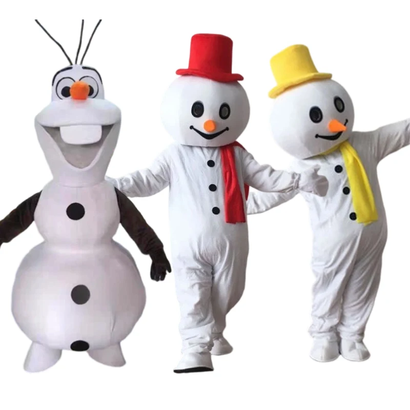 Erwachsenen-Cartoon-Schneemann-Maskottchen-Kostüme Anime Cosplay Performance Magischer Schneemann-Kostüm Party Karneval Performance Cosplay Outfits