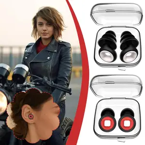 Motorcycle earplugs windproof sleep earplugs Silicone Earplugs for Swimming Sleep Noise Cancel Noise Reduction Equipment
