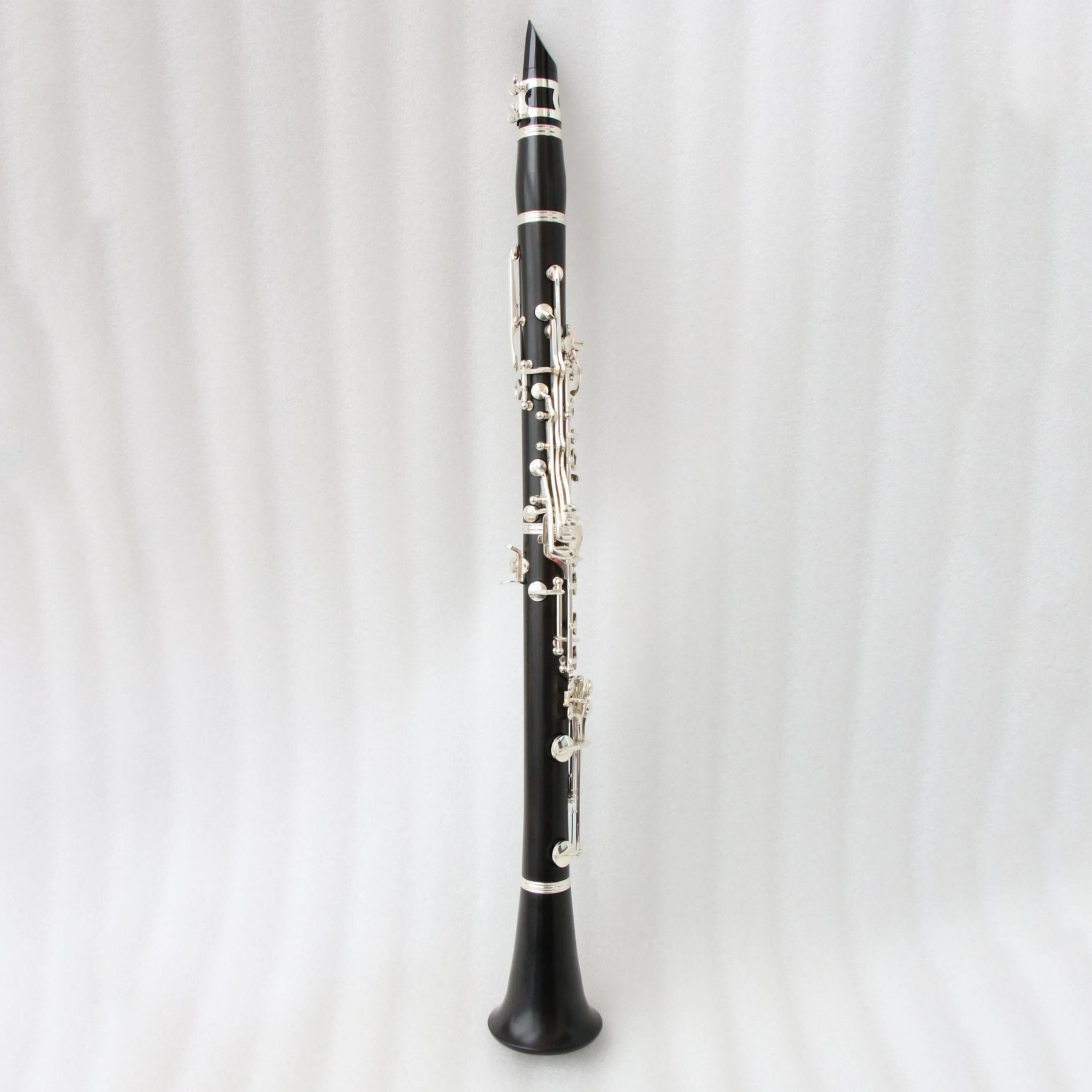 Bb Clarinet Grenadilla Wood Body Silver Plated Keys Double Barrel 65mm & 67mm Woodwind Instrument
