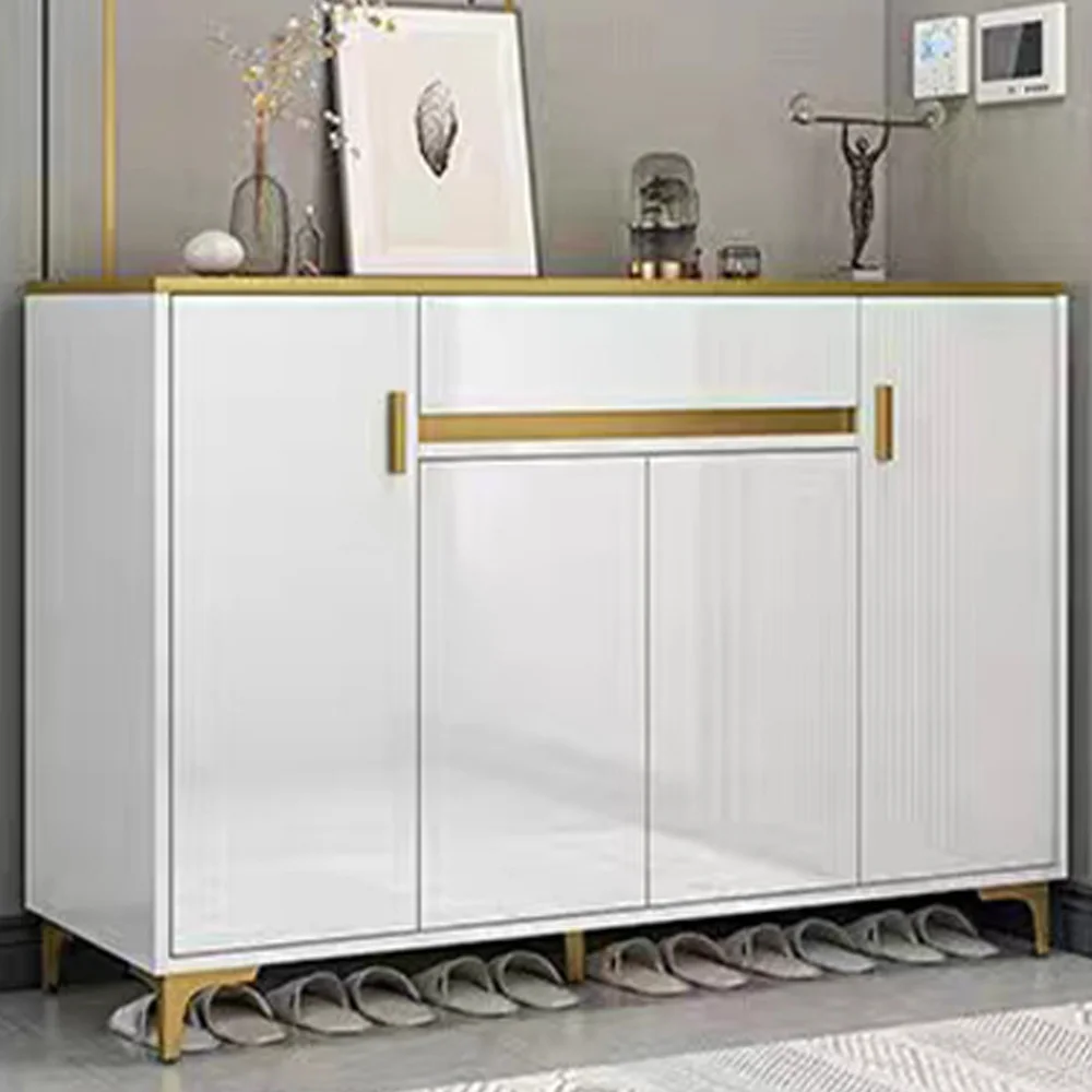 

Nordic Large Capacity Storage Shoe Cabinet With Doors Rack Organizer Shelf Closet Entryway for Home Furniture