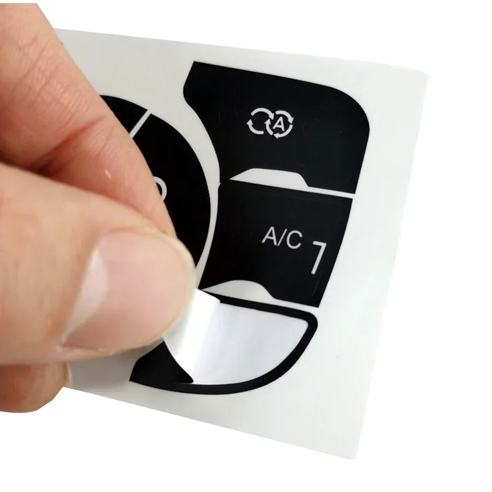 A/C Button Stickers A/C Control Button Repair High Quality Material Push Button Type Sunlight Resistant For C4