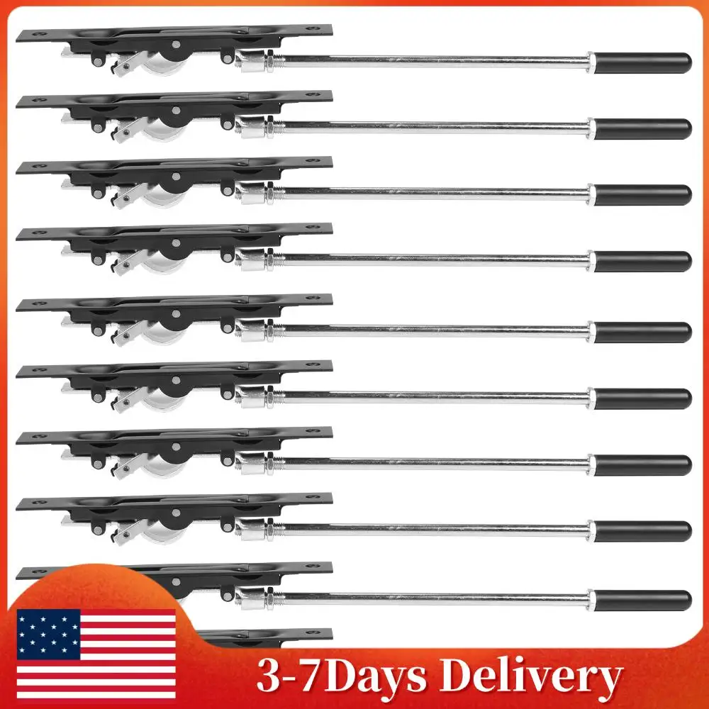 

10Pcs Lever-Type Extend Bolt Lock with Rod Emergency Door Escape Door Lock 10In for Composite Doors/Wood Doors/Double Doors