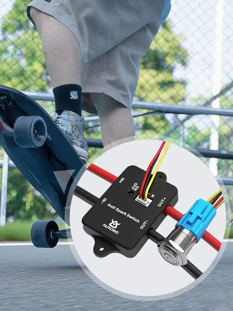 AliExpress NONE Autoro AS100A Anti Spark Switch 100A 84V XT90 for ESC Electric Skateboard RC Car E Bike Boat Robotics for 2S-20S Lipo Batteries