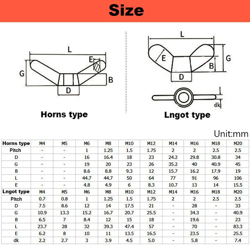 304 Stainless Steel Special-shaped Hand Screw Nut Butterfly Wing Nuts Claw Nut M3 M4 M5 M6 M8 M10 M12 M14 M16 M18 M20 M24 /316