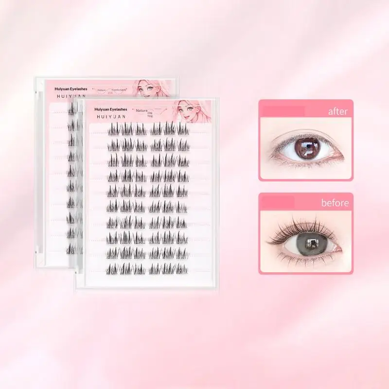 

5D Trilogy Reusable Self-Adhesive False Eyelashes Sunflower Design No Glue Required Small Firefly DIY Makeup Tool for Eye Look