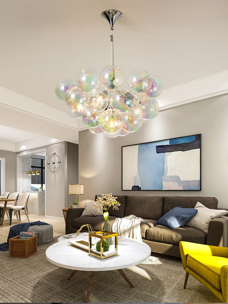 Nordic Glass Globe LED E27 Pendant Lights