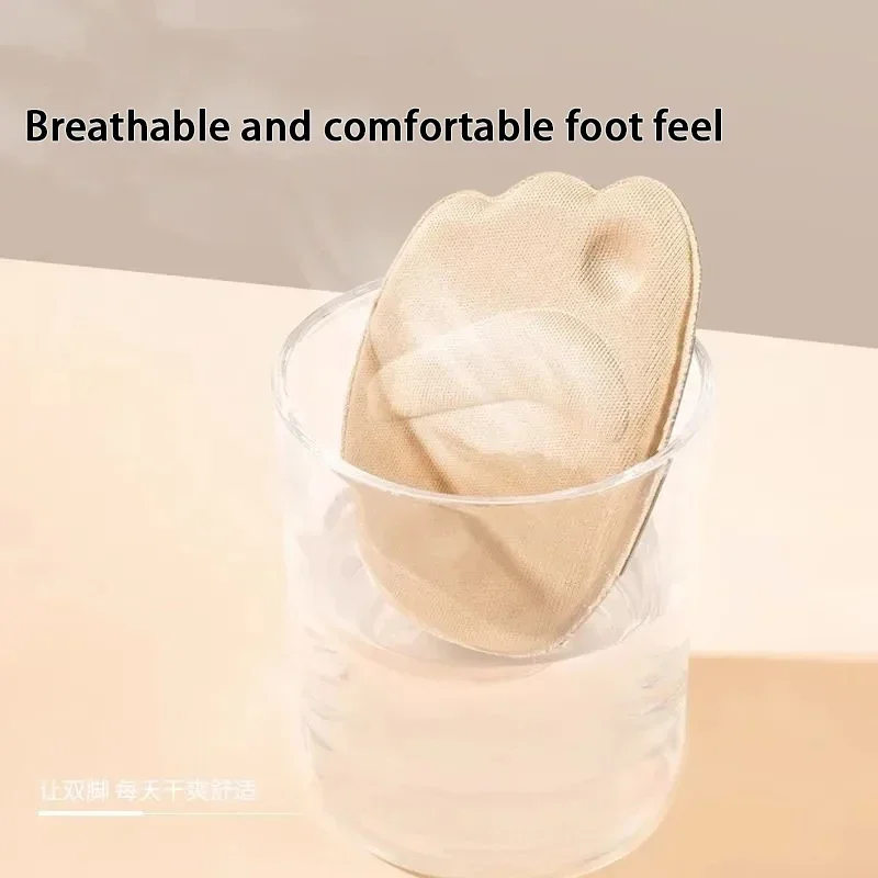 2 Buah/4 Buah Sol Lembut Silikon Bantalan Pelindung Kaki Depan Wanita Bantalan Perawatan Kaki Sepatu Hak Tinggi Bantalan Anti Selip Kaki Depan