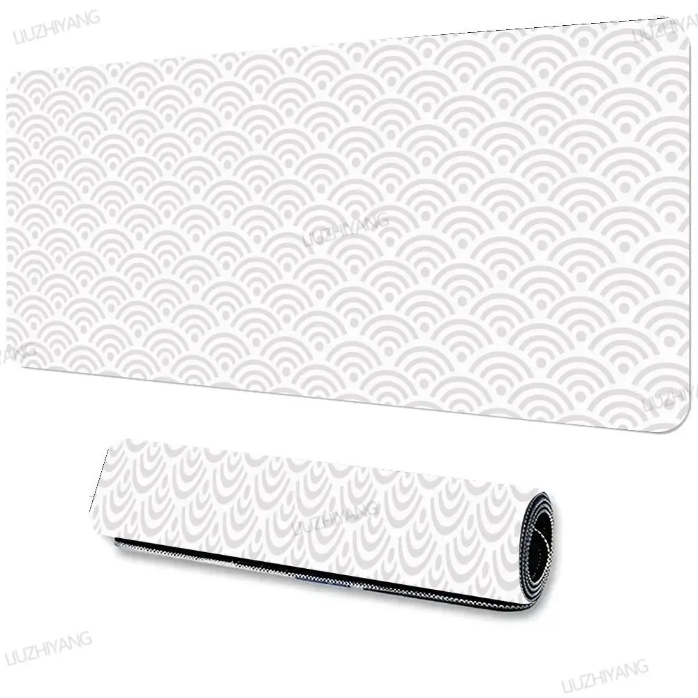 Geometric Art Mouse Pad Gaming Accessory XXL Stitched Edges Deskmats HD Non-Slip Computer Large Keyboard Mat for Laptop Mousepad