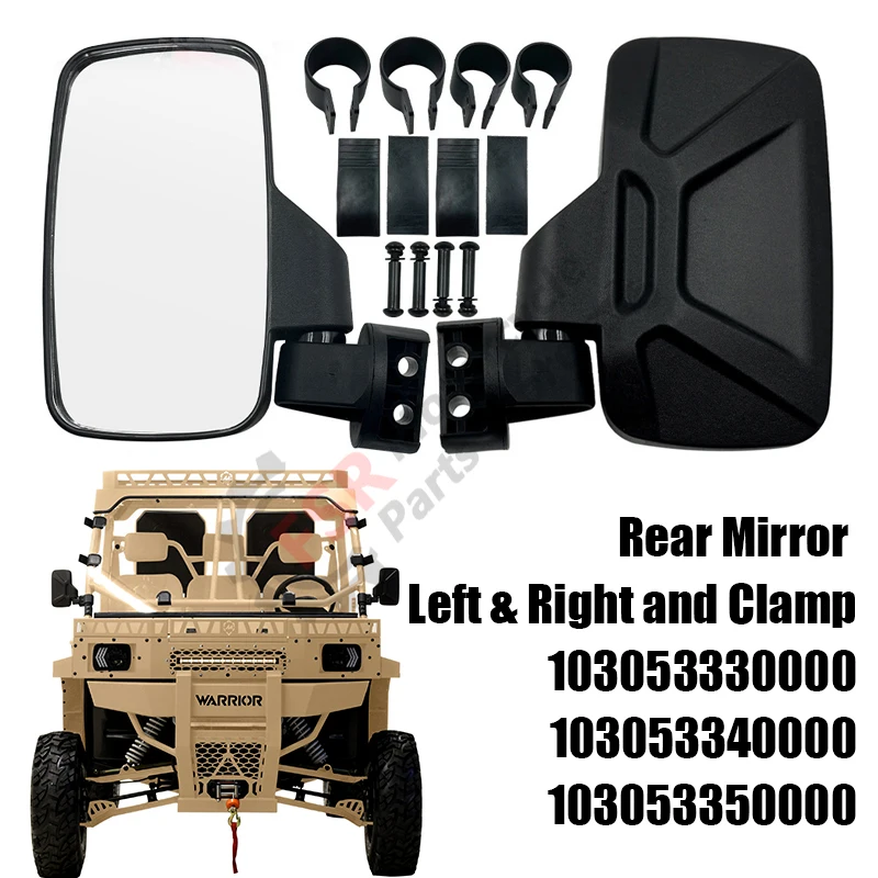 

Заднее зеркало левое и правое с зажимом, подходит для Massimo UTV Warrior 1000 MXD Crew, 103053330000 103053340000 103053350000, запчасти для багги