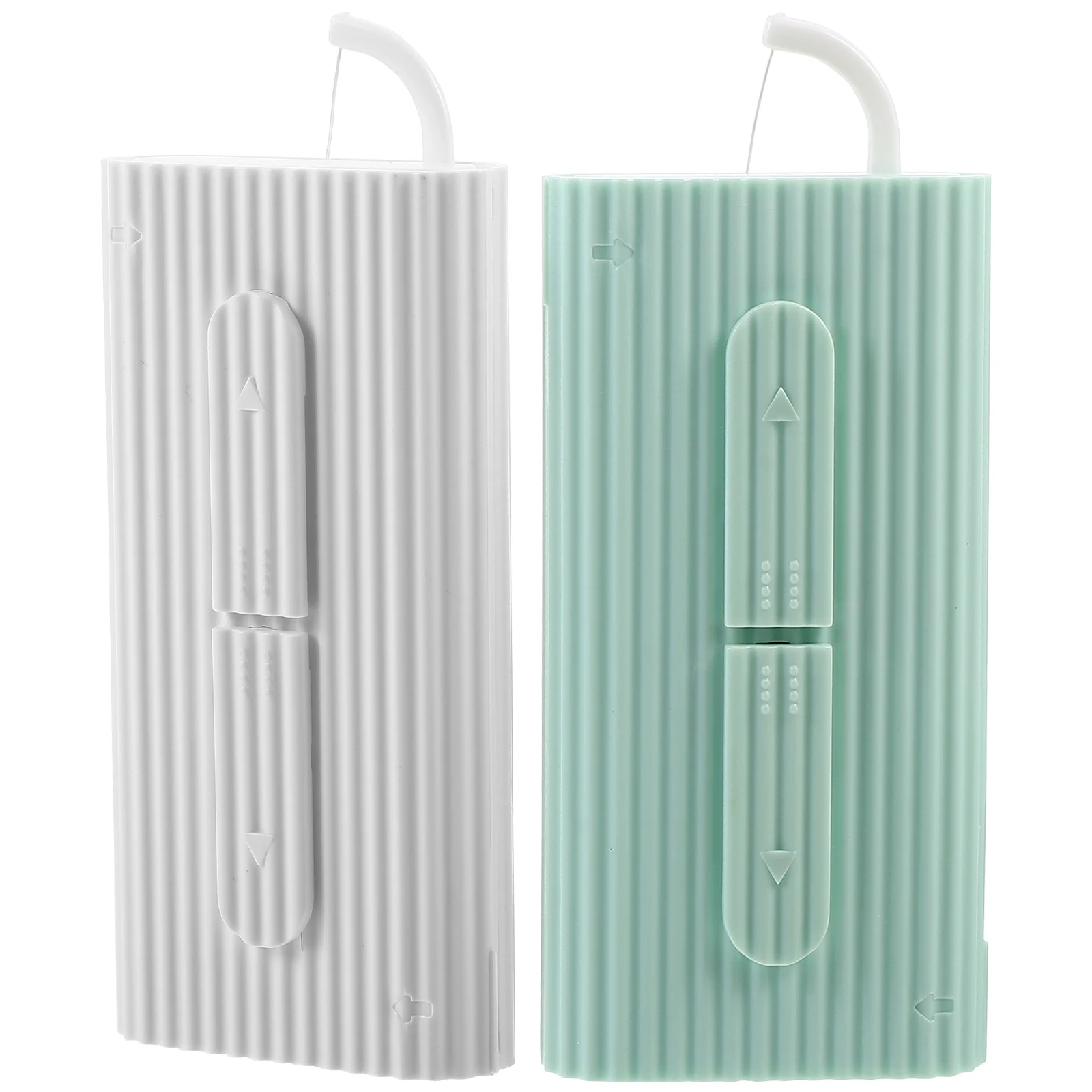 Pics de fil dentaire, poignée ergonomique confortable, élimine les aliments résidus, Compact et Portable, organisateur de fil dentaire, usage quotidien, 2 pièces