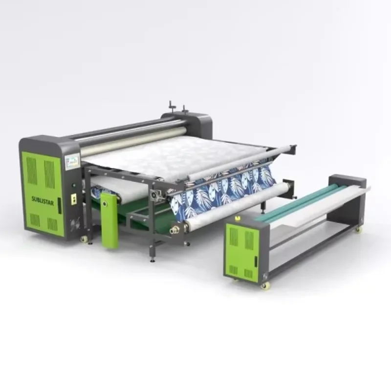 【Popular】 SUBLISTAR 200mm Drum Diameter 1200mm Transfer Width Heat Transfer Rotary Oil Heat Press Sublimation Machine