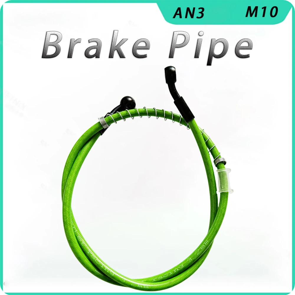 Motorcycle Brake Hose Braided 10CM-500CM Hydraulic Clutch Tube Oil DOT Fluid Pipe Line Stainless Steel Braided Hose Banjo M10