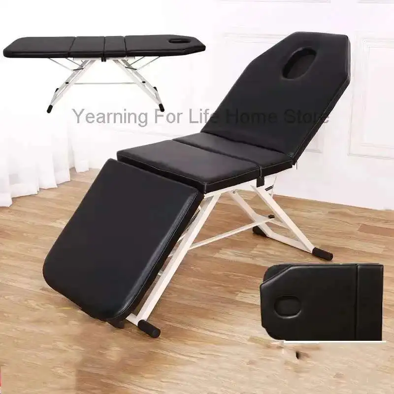 

Aesthetic Stretcher Beauty Folding Bed Professional Chair Salon Portable Massage Treatment Maca Portatil Tattoo Furniture JGY