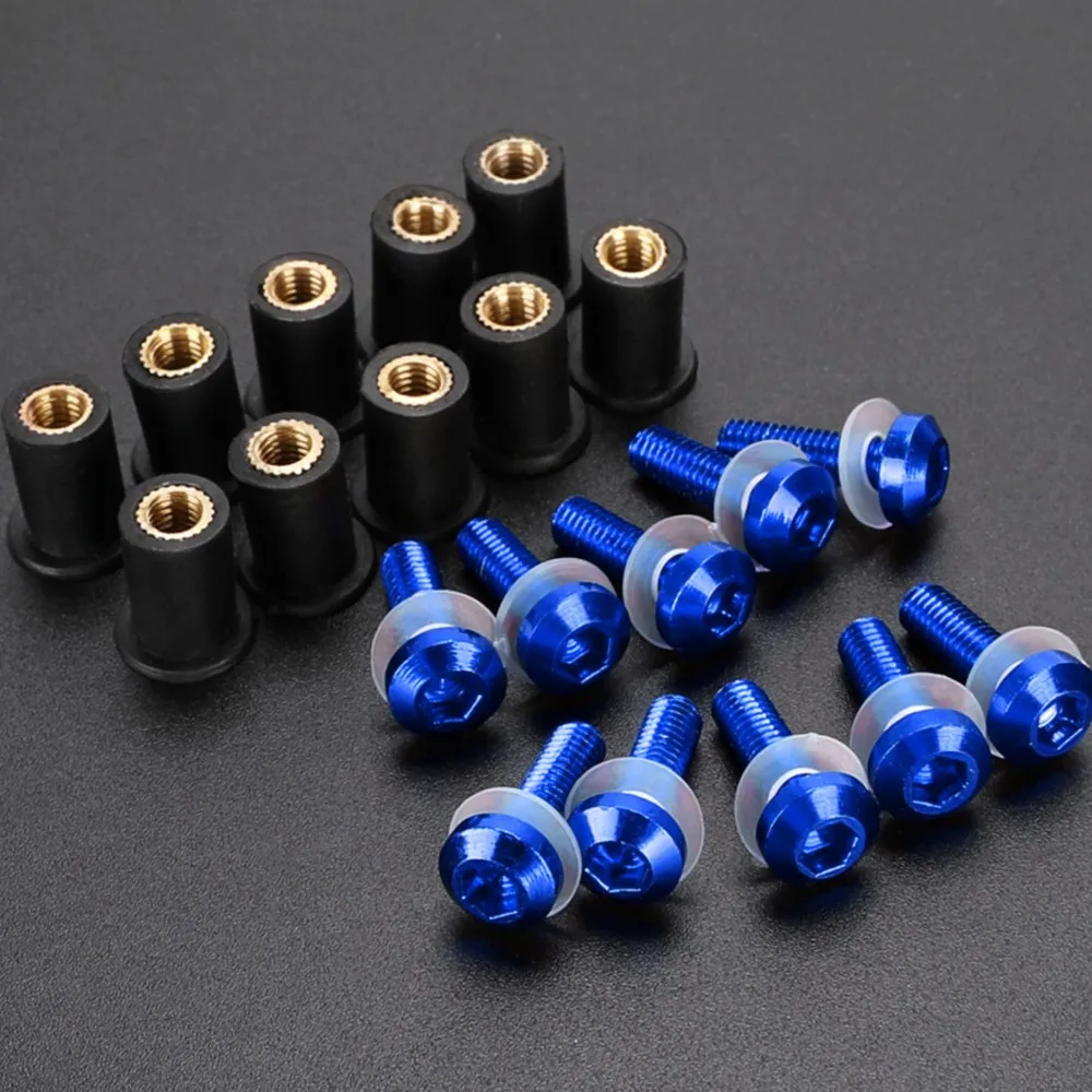 

10 pieces Windscreen Fairing Windshield Bolt Screw Kit FOR YAMAHA FZ1 FZ8 XJR1300 Tenere 700 MT01 MT03 MT25 MT09 FZ-09 MT10 SP