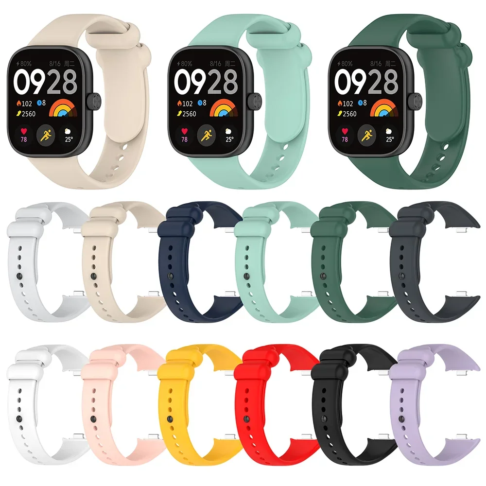 Silicone Strap For Redmi watch 4 SmartWatch WristBand correa For miband 8 Pro Original Bracelet Band Watchband Sport Accessories