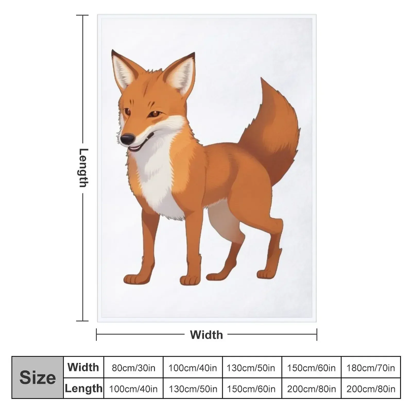 Dynamic Dhole Wildlife Throw Blanket Quilt blankets and throws Beach Blankets